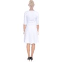 White Wolf T- Shirtwhite Wolf Howling T- Shirt Wrap Up Cocktail Dress View2