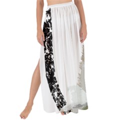 White Wolf T- Shirtwhite Wolf Howling T- Shirt Maxi Chiffon Tie-Up Sarong