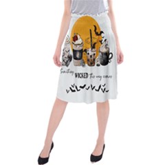 Wicked T- Shirt Something Wicked This Way Comes T- Shirt Midi Beach Skirt by ZUXUMI