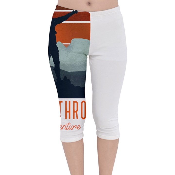 Wilderness T- Shirt Break On Through To The Adventure T- Shirt Velvet Capri Leggings 