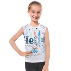 Winter Season T- Shirt Hello Winter T- Shirt Kids  Mesh Tank Top by ZUXUMI