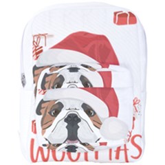 Winter T- Shirt English Bulldog Merry Christmas T- Shirt Full Print Backpack by ZUXUMI