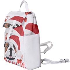 Winter T- Shirt English Bulldog Merry Christmas T- Shirt Buckle Everyday Backpack by ZUXUMI