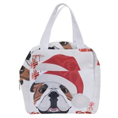 Winter T- Shirt English Bulldog Merry Christmas T- Shirt Boxy Hand Bag by ZUXUMI