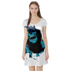 Bourbon T- Shirt Funny Bourbon T- Shirt (1) Short Sleeve Skater Dress