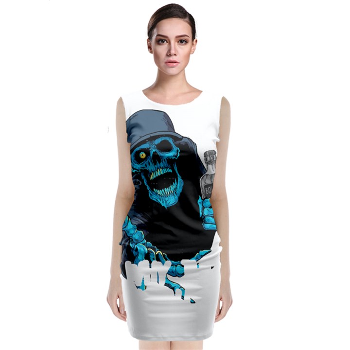 Bourbon T- Shirt Funny Bourbon T- Shirt Sleeveless Velvet Midi Dress