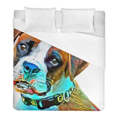 Boxer Dog Art T- Shirt Boxer Dog Art T- Shirt Duvet Cover (full/ Double Size)