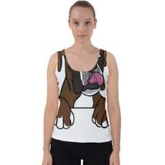 Boxer Dog T- Shirt Boxer T- Shirt Velvet Tank Top by JamesGoode