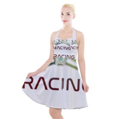 Drone Racing Gift T- Shirt Distressed F P V Drone Racing Drone Racer Pilot Pattern T- Shirt (1) Halter Party Swing Dress  by ZUXUMI