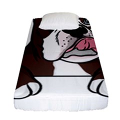 Boxer Dog T- Shirt Tri Colored Boxer T- Shirt Fitted Sheet (single Size)