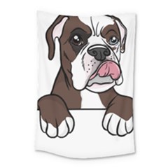 Boxer Dog T- Shirt Tri Colored Boxer T- Shirt Small Tapestry