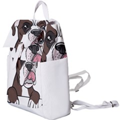 Boxer Dog T- Shirt Tri Colored Boxer T- Shirt Buckle Everyday Backpack by JamesGoode