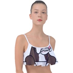 Boxer Dog T- Shirt Tri Colored Boxer T- Shirt Frill Bikini Top by JamesGoode