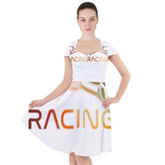 Drone Racing Gift T- Shirt Distressed F P V Drone Racing Drone Racer Pilot Pattern T- Shirt Cap Sleeve Midi Dress by ZUXUMI