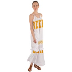 Boxer T- Shirt I Just Want To Drink Beer And Hang With My Boxer Dog T- Shirt Cami Maxi Ruffle Chiffon Dress