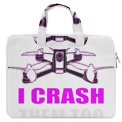 Drone Racing Gift T- Shirt Distressed F P V Race Drone Racing Drone Racer Pattern Quote T- Shirt (2) Macbook Pro 13  Double Pocket Laptop Bag by ZUXUMI