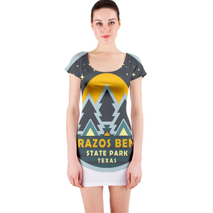 Brazos Bend State Park T- Shirt Brazos Bend State Park Night Sky T- Shirt Short Sleeve Bodycon Dress