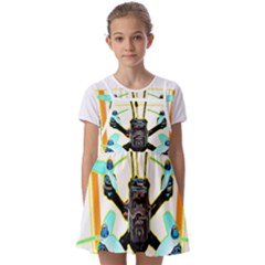 Drone Racing Gift T- Shirt F P V Drone Racing Drones Quote  One More Pack T- Shirt Kids  Short Sleeve Pinafore Style Dress by ZUXUMI