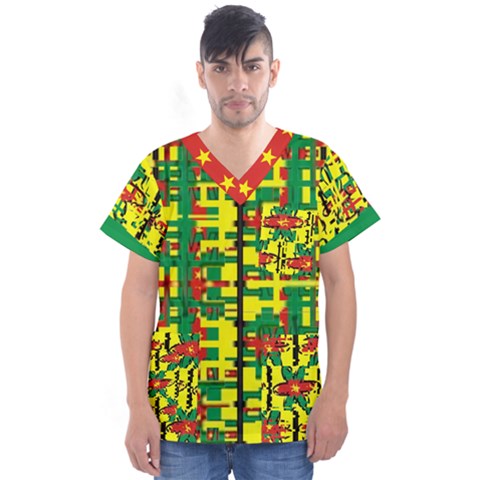 2 Ewe Ericksays Men s V-neck Scrub Top by tratney