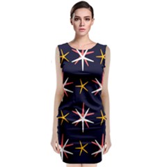 Starfish Sleeveless Velvet Midi Dress