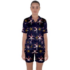 Starfish Satin Short Sleeve Pajamas Set by Mariart