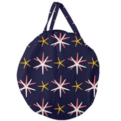 Starfish Giant Round Zipper Tote by Mariart