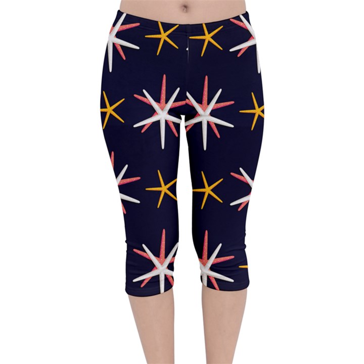 Starfish Velvet Capri Leggings 