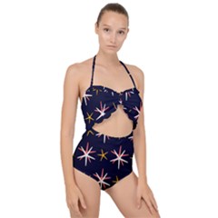 Starfish Scallop Top Cut Out Swimsuit