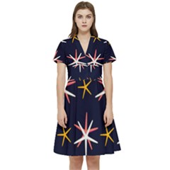 Starfish Short Sleeve Waist Detail Dress