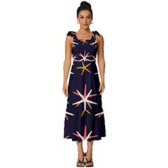 Starfish Tie-strap Tiered Midi Chiffon Dress by Mariart