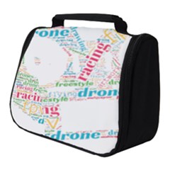 Drone Racing Word Cloud T- Shirt F P V Freestyle Drone Racing Word Cloud T- Shirt (5) Full Print Travel Pouch (small) by ZUXUMI