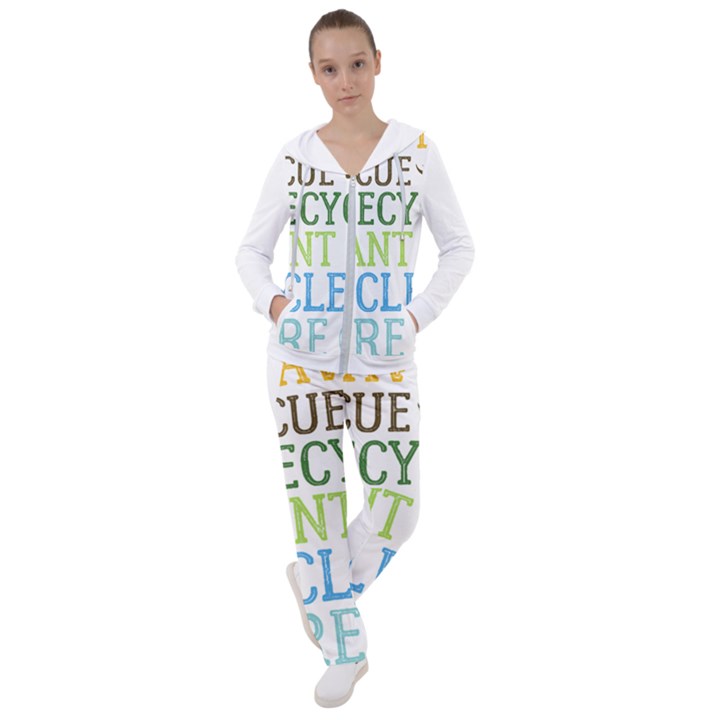 Earth Day T- Shirt Save Bees Rescue Animals Recycle Plastic Earth Day T- Shirt Women s Tracksuit