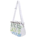 Earth Day T- Shirt Save Bees Rescue Animals Recycle Plastic Earth Day T- Shirt Rope Handles Shoulder Strap Bag View1