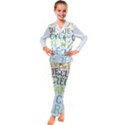 Earth Day T- Shirt Save Bees Rescue Animals Recycle Plastic Earth Day T- Shirt Kids  Satin Long Sleeve Pajamas Set View1