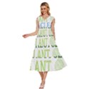 Earth Day T- Shirt Save Bees Rescue Animals Recycle Plastic Earth Day T- Shirt V-Neck Drawstring Shoulder Sleeveless Maxi Dress View2