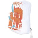 Easter Dinosaur T- Shirt Happy East Rawr T- Rex Dinosaur Easter Bunny T- Shirt Full Print Backpack View3