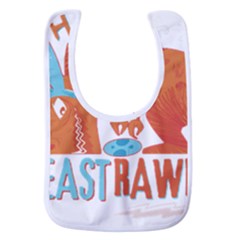 Easter Dinosaur T- Shirt Happy East Rawr T- Rex Dinosaur Easter Bunny T- Shirt Baby Bib by ZUXUMI