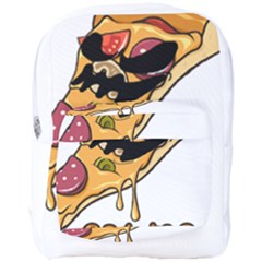 Eat Me T- Shirtscary Pizza Slice Sceaming Eat Me T- Shirt Full Print Backpack by ZUXUMI