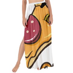 Eat Me T- Shirtscary Pizza Slice Sceaming Eat Me T- Shirt Maxi Chiffon Tie-up Sarong by ZUXUMI