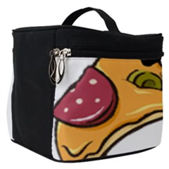 Eat Me T- Shirtscary Pizza Slice Sceaming Eat Me T- Shirt Make Up Travel Bag (small) by ZUXUMI