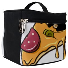 Eat Me T- Shirtscary Pizza Slice Sceaming Eat Me T- Shirt Make Up Travel Bag (big) by ZUXUMI