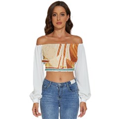 Bread Baking T- Shirt Funny Bread Baking Baker At Yeast We Have Enough Bread T- Shirt (1) Long Sleeve Crinkled Weave Crop Top by JamesGoode