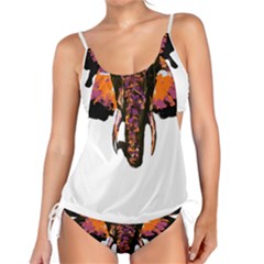 Elephant Art T- Shirtbutterfly Elephant T- Shirt Tankini Set