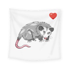 Opossum T-shirtsteal Your Heart Opossum 05 T-shirt Square Tapestry (small) by EnriqueJohnson