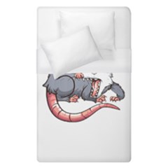 Opossum T-shirtwhite Look Calm Opossum 03 T-shirt (1) Duvet Cover (single Size) by EnriqueJohnson