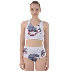 Opossum T-shirtwhite Look Calm Opossum 03 T-shirt (1) Racer Back Bikini Set by EnriqueJohnson