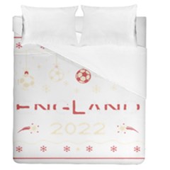 England T- Shirt England Ugly Christmas Sweater Soccer Football 2022 Xmas Pajama T- Shirt Duvet Cover Double Side (queen Size) by ZUXUMI