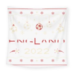 England T- Shirt England Ugly Christmas Sweater Soccer Football 2022 Xmas Pajama T- Shirt Square Tapestry (large) by ZUXUMI