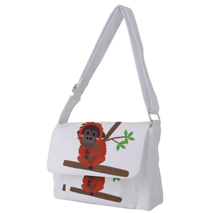 Orangutan T-shirtsteal Your Heart Orangutan 14 T-shirt Full Print Messenger Bag (L)