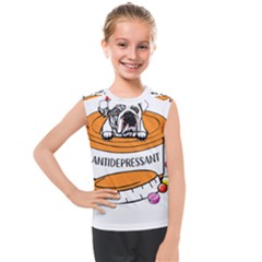 English Bulldog T- Shirt Cute English Bulldog T- Shirt Kids  Mesh Tank Top by ZUXUMI